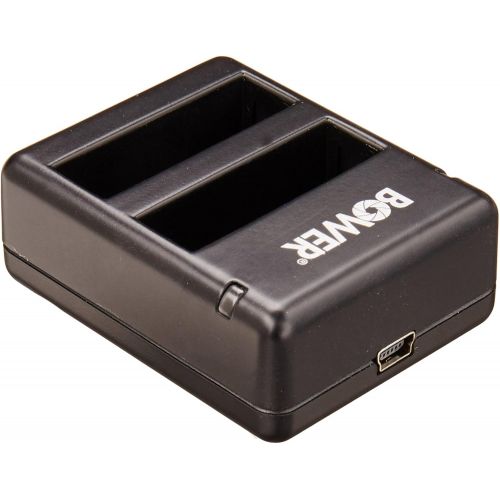  Bower XAS-GP4DUAL Dual Battery Charger for GoPro ADHBT-401 (Black)