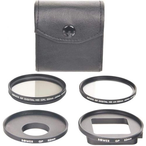  Bower Xtreme Action Series FKGP5 5-Piece Filter Kit for GoPro Hero 3 & 3+ (UV, CPL) (Black)