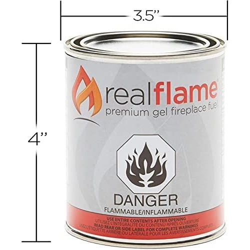  BOWERY HILL Traditional 12 Pack of 13 oz Isopropyl Alcohol Gel Fuel Cans for Indoor and Ourdoor Fireplaces