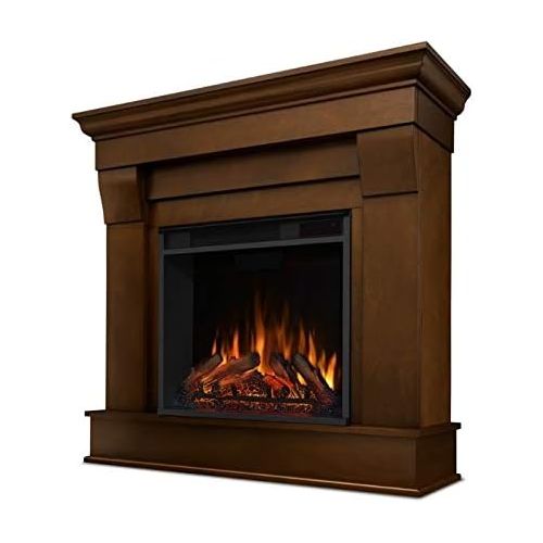  BOWERY HILL Contemporary Solid Wood Electric Fireplace in Espresso