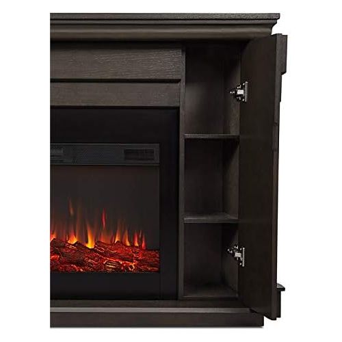  BOWERY HILL Modern Electric Fireplace in Gray