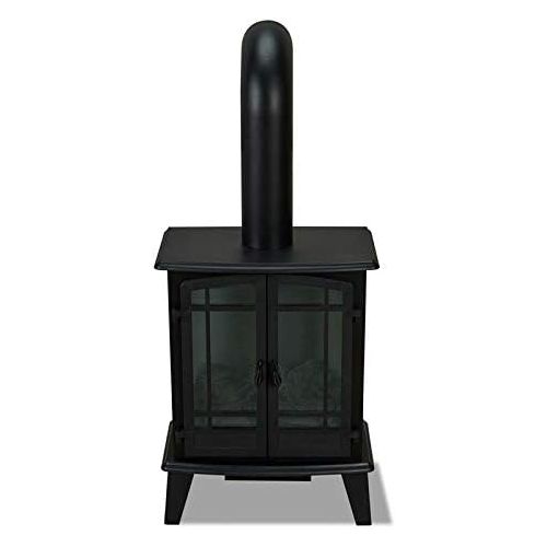  BOWERY HILL Modern Stove Electric Fireplace in Black