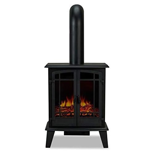  BOWERY HILL Modern Stove Electric Fireplace in Black