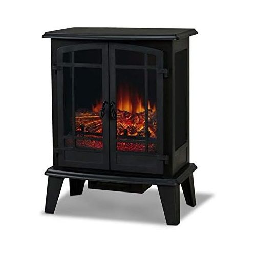  BOWERY HILL Modern Stove Electric Fireplace in Black