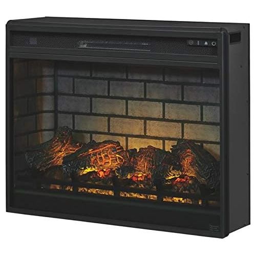  BOWERY HILL Faux FireBrick LG Fireplace Insert