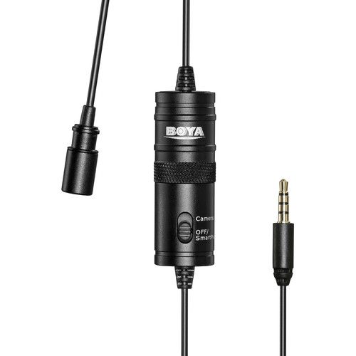  BOYA BY-M1 Omnidirectional Lavalier Microphone (Black)