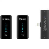 BOYA BY-XM6-S4 Digital True-Wireless 2-Person Microphone System with Lightning Connector for iOS Devices (2.4 GHz)