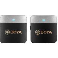 BOYA BY-M1V2 2-Person Wireless Microphone System for Cameras and Smartphones (2.4 GHz)