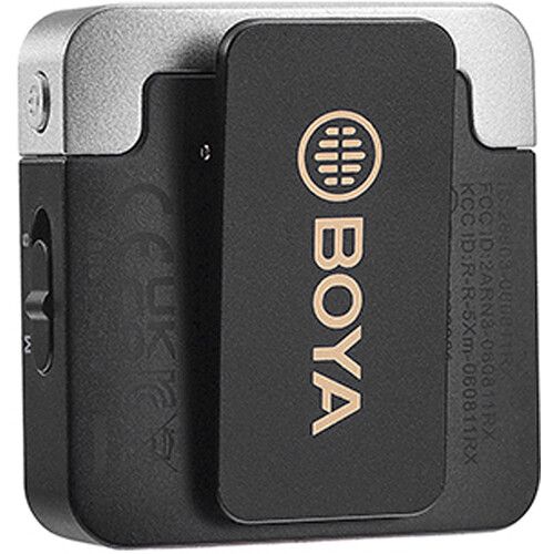  BOYA BY-M1V2 2-Person Wireless Microphone System for Cameras and Smartphones (2.4 GHz)