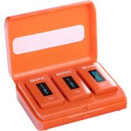 BOYA BY-XM6-K2 2-Person Wireless Microphone System for Cameras and Smartphones (2.4 GHz, Orange)