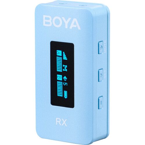  BOYA BY-XM6-K2 2-Person Wireless Microphone System for Cameras and Smartphones (2.4 GHz, Blue)