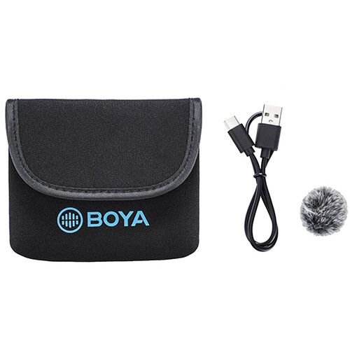  BOYA BY-M1V3 Wireless Microphone System with USB-C Connector for Mobile Devices (2.4 GHz)