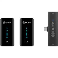 BOYA BY-XM6-S6 Digital True-Wireless 2-Person Microphone System with USB Type-C for Mobile Devices (2.4 GHz)