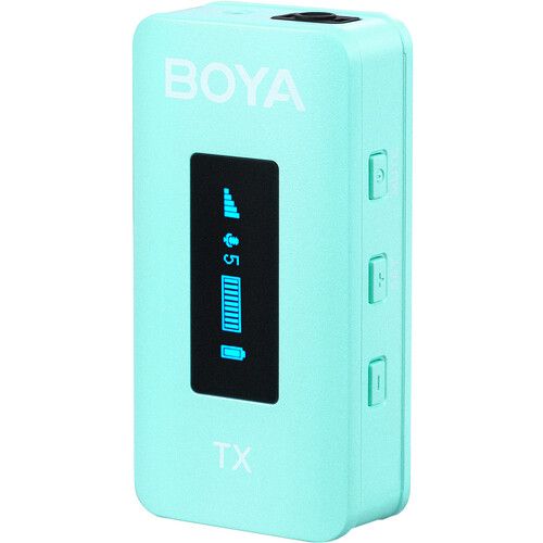  BOYA BY-XM6-K2 2-Person Wireless Microphone System for Cameras and Smartphones (2.4 GHz, Green)