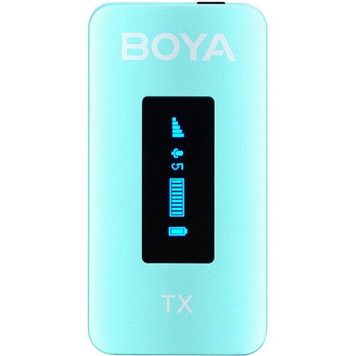  BOYA BY-XM6-K2 2-Person Wireless Microphone System for Cameras and Smartphones (2.4 GHz, Green)