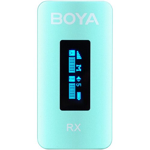  BOYA BY-XM6-K2 2-Person Wireless Microphone System for Cameras and Smartphones (2.4 GHz, Green)