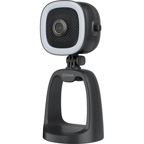  BOYA BY-CM6A All-in-One Full HD 1080p USB Webcam with Mic and LED Ring Light