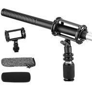 BOYA XLR Microphone BY-BM6060 Super-Cardioid Shotgun Condenser Microphone with 24 48V Phantom Power for Camera Film Interview ENG/EFP Outdoor Recording