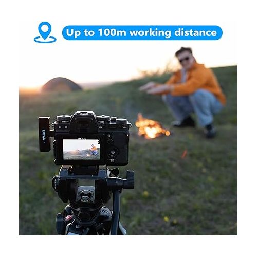  BOYA BOYALINK Wireless Lavalier Microphone for iPhone Android Camera Vlogging, All-in-One Lapel Dual Mic System & Lightning & USB-C Inputs & Battery Case for Smartphones DSLR YouTube Facebook Live