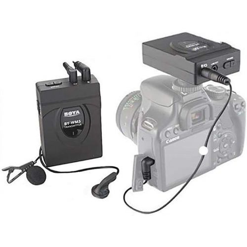  BOYA by-WM5 Wireless Lavalier Microphone System for Canon Nikon Sony Cameras DV Camcorder