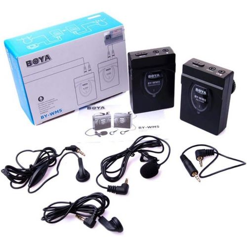  BOYA by-WM5 Wireless Lavalier Microphone System for Canon Nikon Sony Cameras DV Camcorder