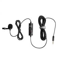 BOYA BY-M1 3.5mm Electret Condenser Microphone with 1/4 adapter for Smartphones iPhone DSLR Cameras PC