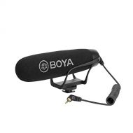 BOYA BY-BM2021 Electrit Super-Cardioid Directional Condenser Shotgun Video Microphone for Video and Interview Work with iPhone Smartphone Nikon Canon Sony DSLR Camera, Camcorder