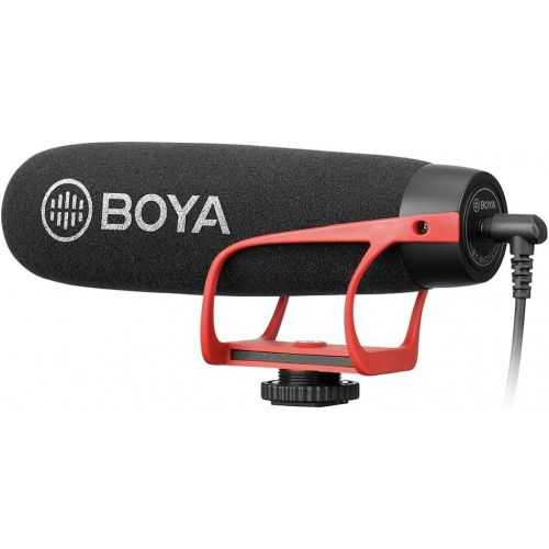  BOYA BY-BM2021 Shotgun-Mic Video Microphone Condenser On-Camera Mic for Smartphone DSLR Camera, Camcorder, Interview Broadcasting Live Stream Video Recording