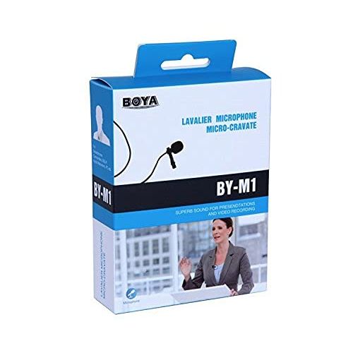  BOYA by M1 Lavalier Microphone for Smartphones Canon Nikon DSLR Cameras Camcorders Audio Recorder PC