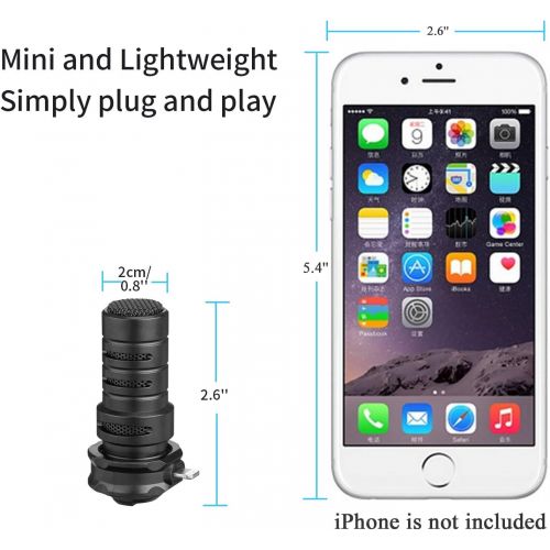  iPhone Directional Microphone Lightning, BOYA Digital Cardioid MFI Lightning Mic with Superb Sound for iPhone 11 x 8 7 7plus iPad iPod Touch iOS Recording YouTube Video Vblog Lives