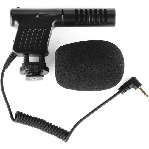  BOYA Microphone Directional Condenser Shotgun Mic with Integrated Shock Mount & Windshield Compatible with Nikon Sony Canon Camera DSLR Camcorder Video Recording