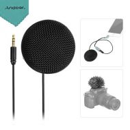Boya BOYA BY-MM2 Mini Stereo Omnidirectional Conderser Microphone with Furry Windscreen for DSLR Camera Smartphone PC Tablet With Andoer Cleaning Cloth