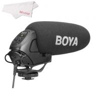 BOYA BY-BM3031 On-Camera Shotgun Microphone PAD Switch: -10dB,0,+20dB for DSLR Cameras,Video Cameras,Audio Recorders