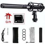 BOYA BY-PVM1000 Pro Broadcast-Quality Interview Shotgun Microphone with Foam Windscreen & Shock Mount 3 Pin XLR Output for Canon 6D Nikon D800 Sony Panasonic Camcorders