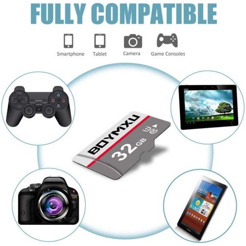  TF Memory Card 32GB,BOYMXU TF Card with Adapter,High Speed Memory Card Class 10 TF Card Memory Card for Phone Camera Computer-Update