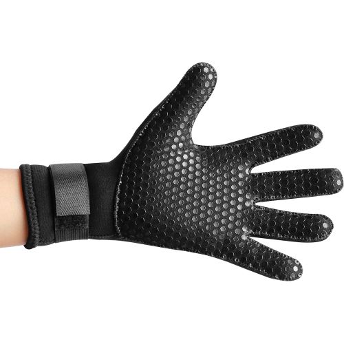  BPS 3mm & 5mm Double-Lined Neoprene Wetsuit Gloves - for Diving, Snorkeling, Kayaking, Surfing and Other Water Sports - Choose from 6 Sizes