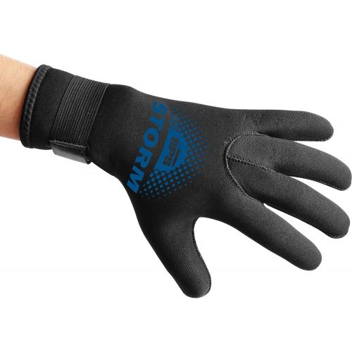  BPS 3mm & 5mm Double-Lined Neoprene Wetsuit Gloves - for Diving, Snorkeling, Kayaking, Surfing and Other Water Sports - Choose from 6 Sizes