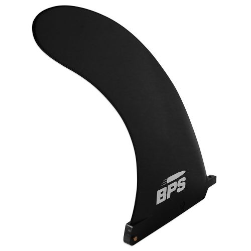  BPS US Box Center Fin 8, 9 or 10 inch - Glass Flex SUP and Longboard Fin with Free No-Tool Fin Screw and Wax Comb