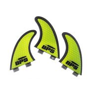 BPS Stealth Performance Core and Netted Fibreglass Surfboard Fins Thruster FCS Style (3 Fins) Choose Color and Size