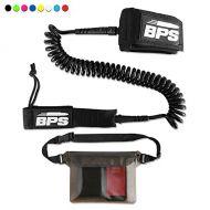 BPS Storm Premium SUP Leash 10 Foot Coiled  Choose Color and Bundle