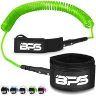 BPS Storm Premium Surf SUP Leash 10 Foot Coiled Leash  Choose Color and Bundle