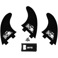 Visit the BPS Store BPS Fiberglass Reinforced Surfboard Fins (3) + Screws and Wax Comb! Glass Flex Thruster Surf Fin Set (FCS Style G5 M5 Style) - Tri Fin Thruster Set Surfboard fins FCS fins Futures