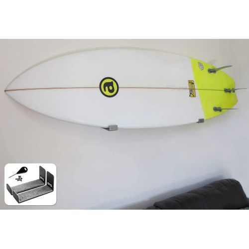  BPS Minimalist Board Wall Racks for Surfboard or Longboard - Choose Color and Bundle