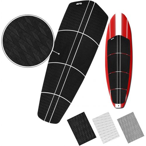  BPS SUP Non Slip Traction Pad - 12 Piece Diamond Tread Paddle Board Deck Grip with 3M Adhesives (Black, Grey, or White)