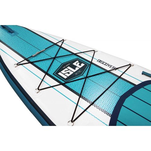  BPS ISLE 126 Discovery | Inflatable Stand Up Paddle Board | 6” Thick Touring iSUP and Bundle Accessory Pack | Durable and Lightweight | 31 Stable Wide Stance | 275 lb Capacity