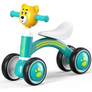 BQYPOWER Baby Balance Bike, Toddler Bikes 18-36 Months Cute Kids Riding Toys for 1 Year Old Boys Girls, Children Tricycle with Soft Seat & Silence Wheels, Birthday Christmas Thanks