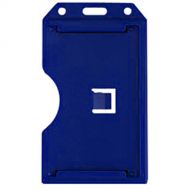 BRADY PEOPLE ID Rigid Plastic Vertical 2-Sided Multi-Card Holder (Blue, 4.1 x 2.38