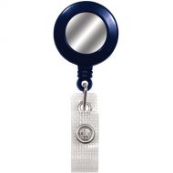 BRADY PEOPLE ID Badge Reel with Silver Sticker, Reinforced Vinyl Strap & Belt Clip (Blue, 25-Pack)