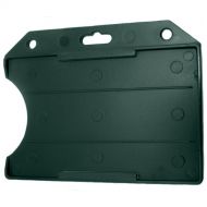 BRADY PEOPLE ID Rigid Plastic Horizontal Open-Face Card Holder (Frosted, 2.13 x 3.38