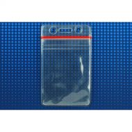 BRADY PEOPLE ID Clear Vinyl Vertical Badge Holder with Resealable Closure (2.5 x 3.63